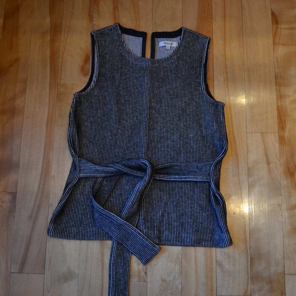 Madewell Size XS Black and White Striped Tank Top
